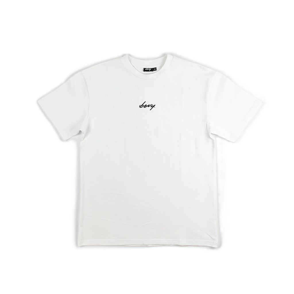 BEVY T SHIRT WHITE (PRINTED LOGO)