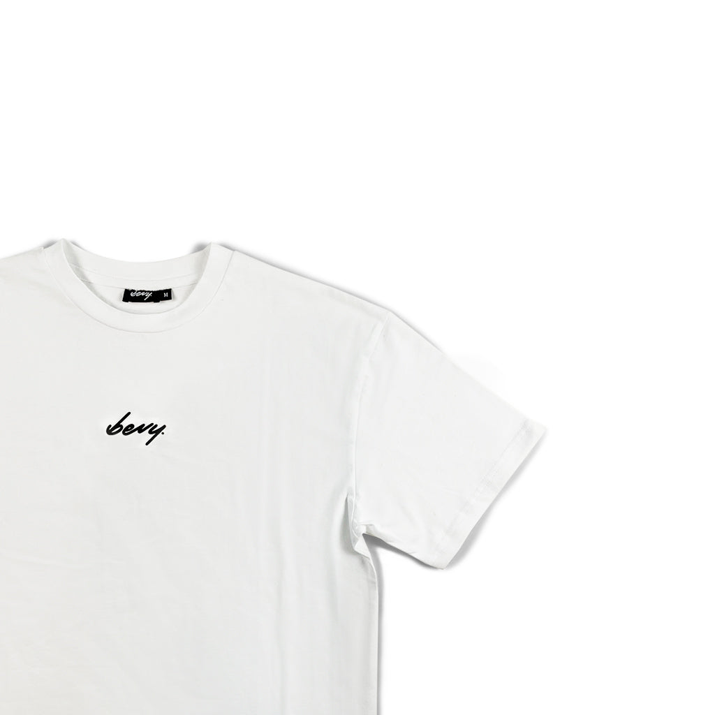 BEVY T SHIRT WHITE (PRINTED LOGO)