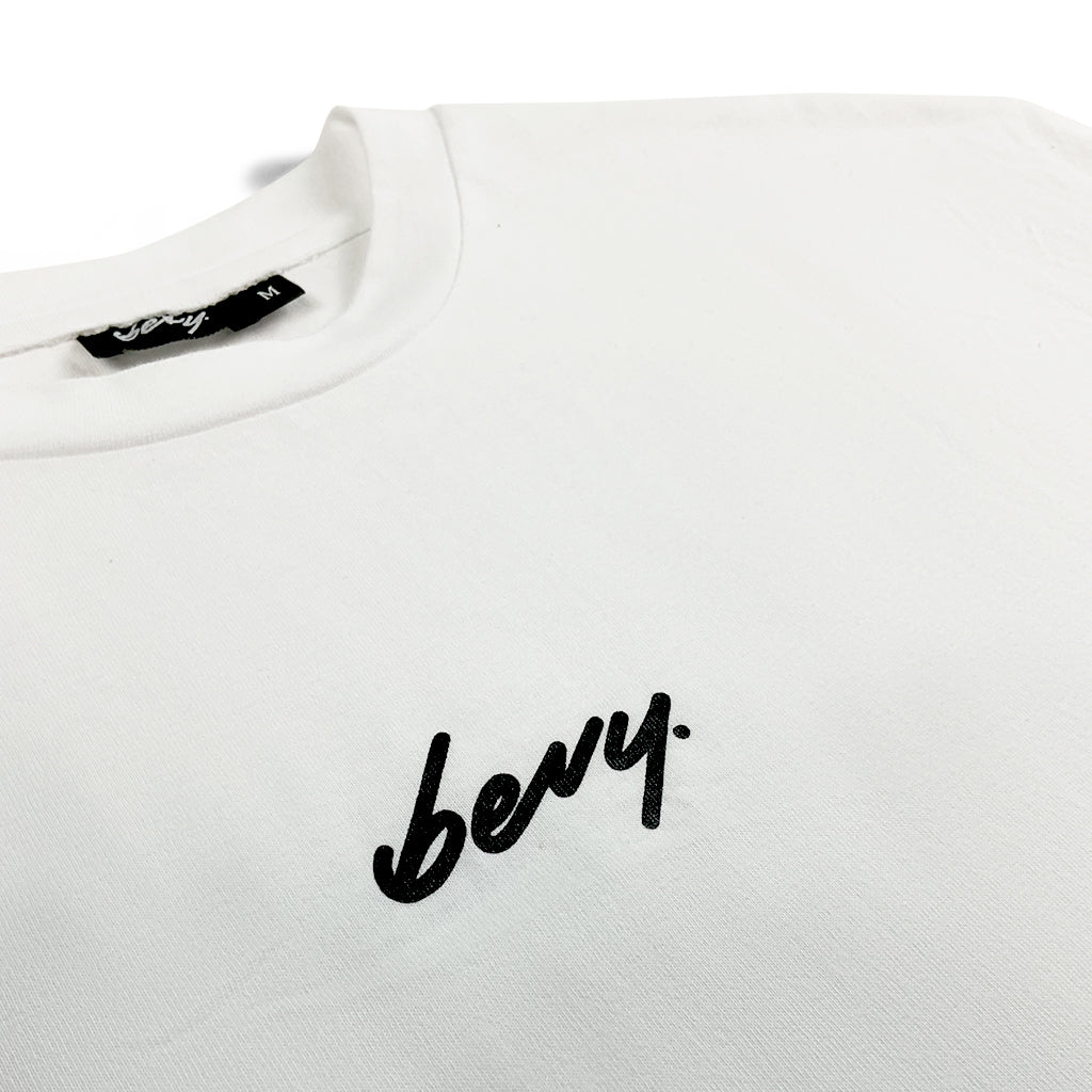 BEVY T SHIRT WHITE (PRINTED LOGO)