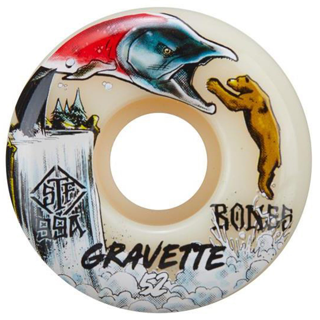 BONES - Gravette Spawn - Skateboard Wheels 52MM V2 Locks 99A