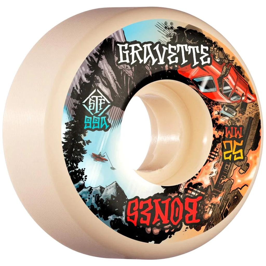 BONES - Gravette Heaven & Hell - Skateboard Wheels 52MM V2 Locks 99A