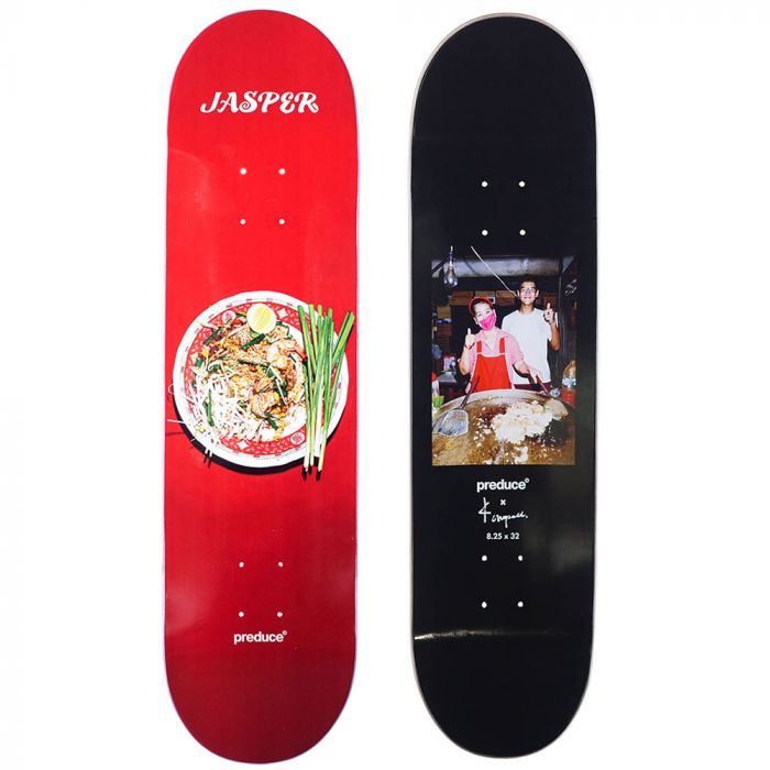 Preduce X Kanrapee Thai Food Porn Jasper Dohrs Skateboard Deck 8.25"