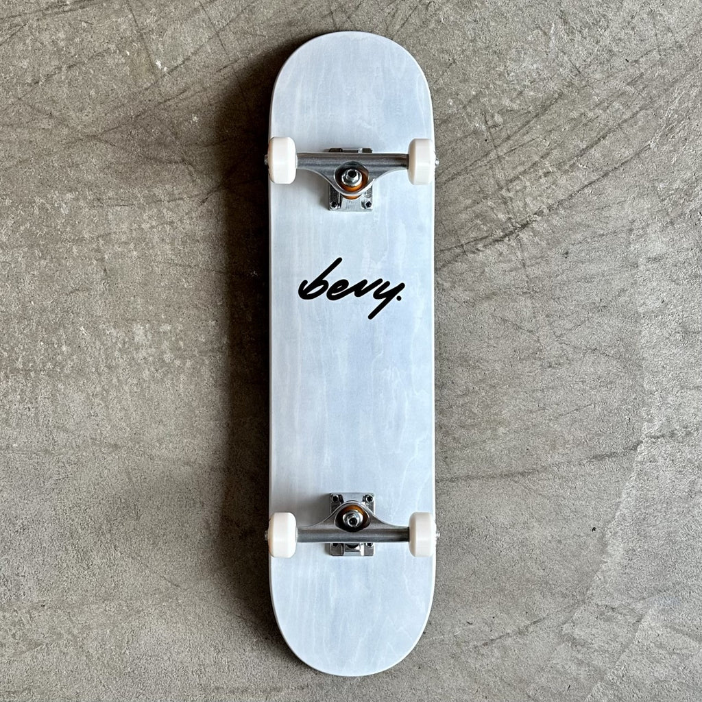 BEVY - Marble Wood - Complete Skateboard Deck 8"